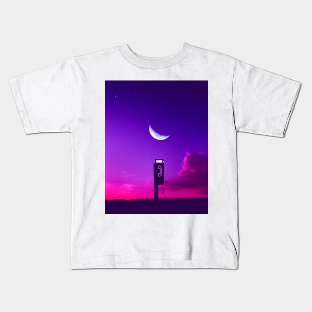 Payphone Kids T-Shirt by klajdmurataj